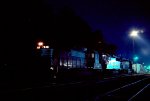 NS 7048 & others at Glenwood yard at night